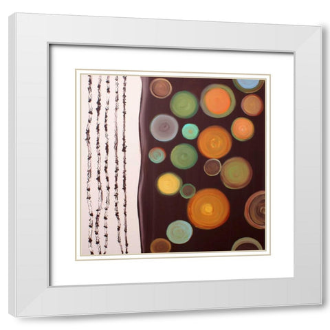 Balance I White Modern Wood Framed Art Print with Double Matting by Orlov, Irena