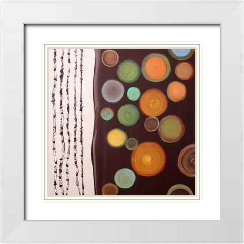 Balance I White Modern Wood Framed Art Print with Double Matting by Orlov, Irena