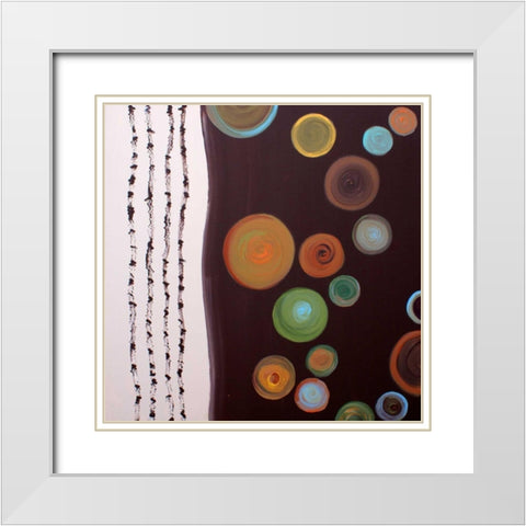 Balance III White Modern Wood Framed Art Print with Double Matting by Orlov, Irena
