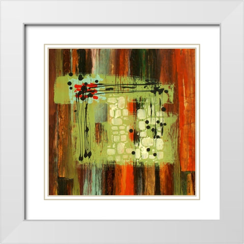 The Source II White Modern Wood Framed Art Print with Double Matting by Orlov, Irena