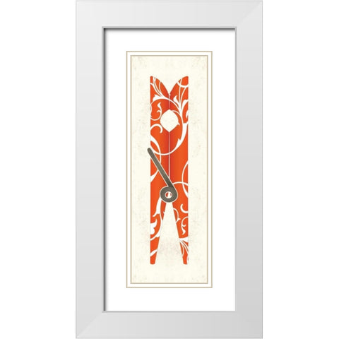 Pinned I 2-Up White Modern Wood Framed Art Print with Double Matting by Pied Piper Creative