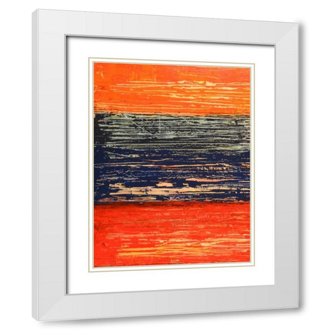 Electric Morning I White Modern Wood Framed Art Print with Double Matting by Avondet, Natalie