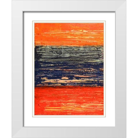 Electric Morning I White Modern Wood Framed Art Print with Double Matting by Avondet, Natalie