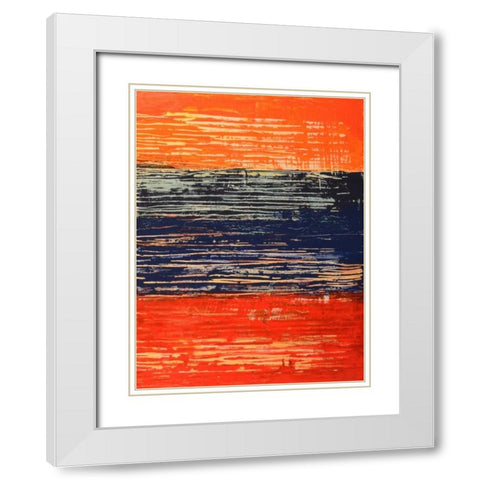 Electric Morning II White Modern Wood Framed Art Print with Double Matting by Avondet, Natalie