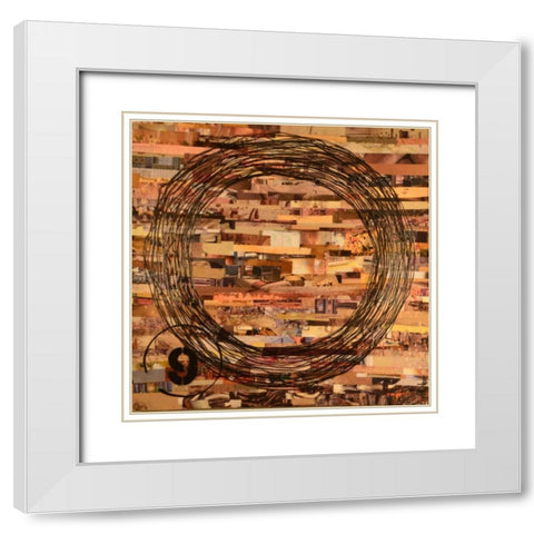 Corporate Life II White Modern Wood Framed Art Print with Double Matting by Avondet, Natalie
