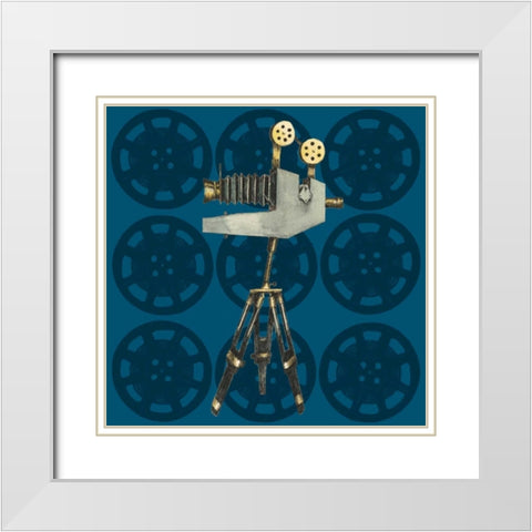 Vintage Film III White Modern Wood Framed Art Print with Double Matting by Popp, Grace