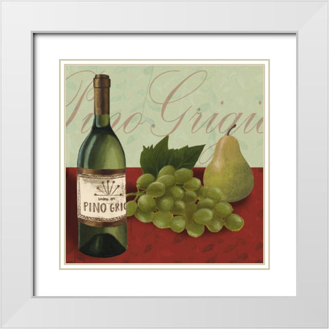 Wine Country I White Modern Wood Framed Art Print with Double Matting by Popp, Grace