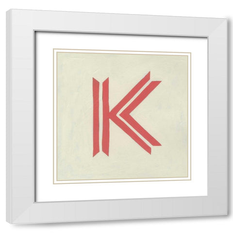 Luciens K 6-Up White Modern Wood Framed Art Print with Double Matting by Zarris, Chariklia