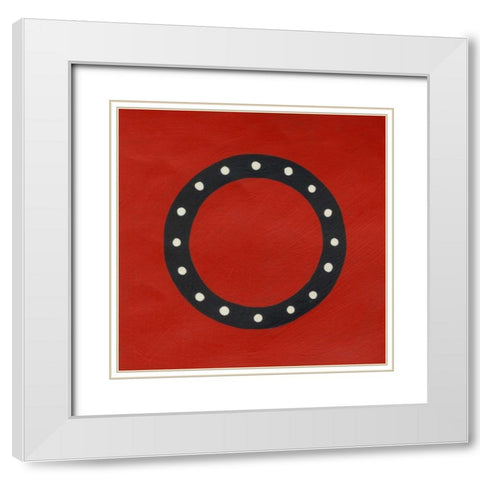 Luciens O 6-Up White Modern Wood Framed Art Print with Double Matting by Zarris, Chariklia