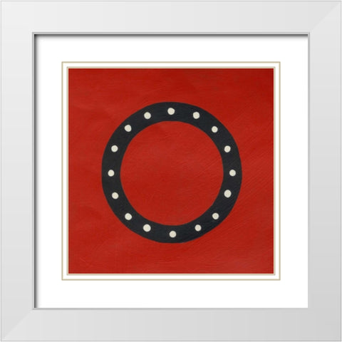 Luciens O 6-Up White Modern Wood Framed Art Print with Double Matting by Zarris, Chariklia