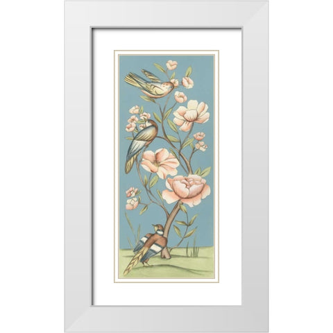 Pastel Chinoiserie I 2-Up White Modern Wood Framed Art Print with Double Matting by Zarris, Chariklia