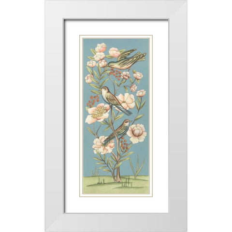 Pastel Chinoiserie II 2-Up White Modern Wood Framed Art Print with Double Matting by Zarris, Chariklia