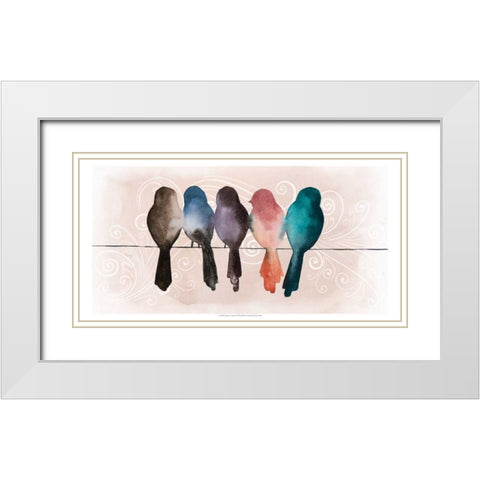 Afternoon Twitter I White Modern Wood Framed Art Print with Double Matting by Popp, Grace