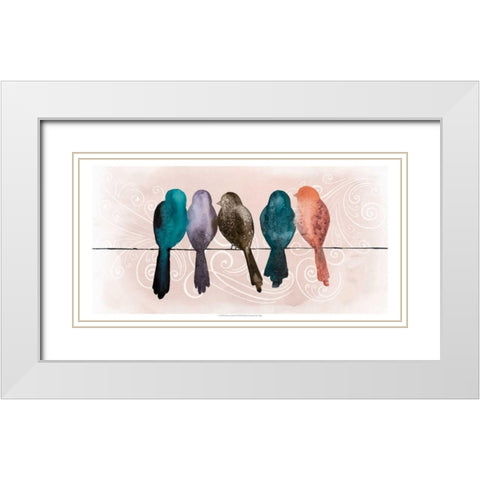 Afternoon Twitter II White Modern Wood Framed Art Print with Double Matting by Popp, Grace