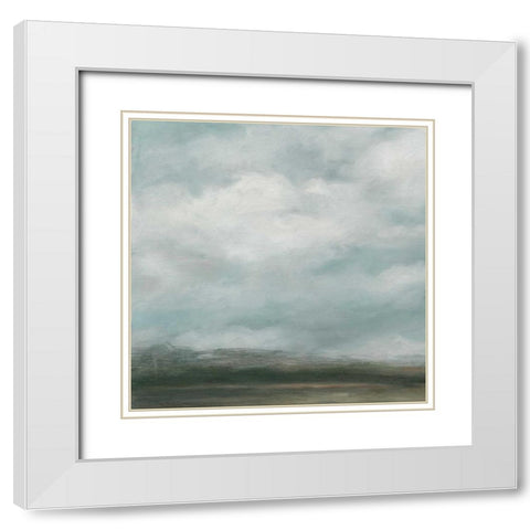 Cloud Mist I White Modern Wood Framed Art Print with Double Matting by Harper, Ethan