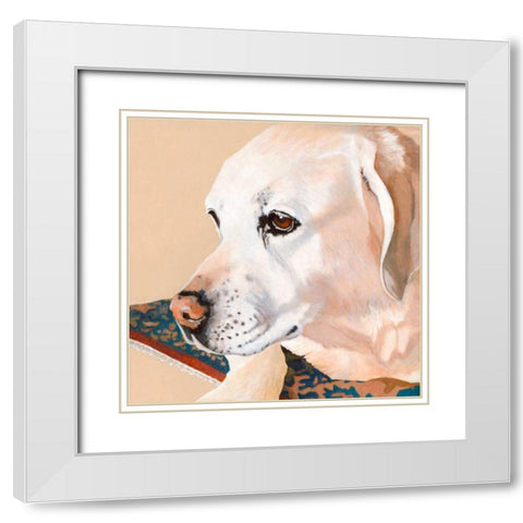 Dlynns Dogs - Shell White Modern Wood Framed Art Print with Double Matting by Roll, Dylnn