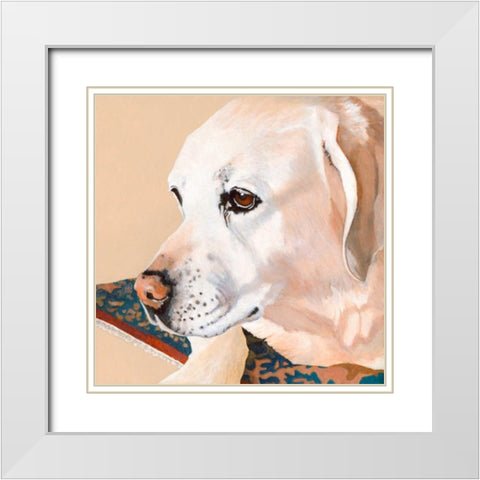 Dlynns Dogs - Shell White Modern Wood Framed Art Print with Double Matting by Roll, Dylnn