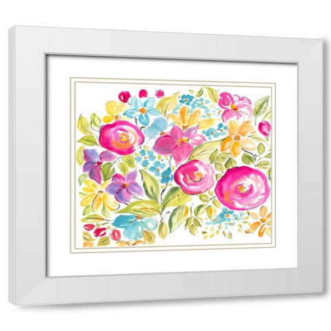 Abundance I White Modern Wood Framed Art Print with Double Matting by Minasian, Julia