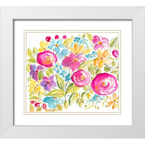 Abundance I White Modern Wood Framed Art Print with Double Matting by Minasian, Julia