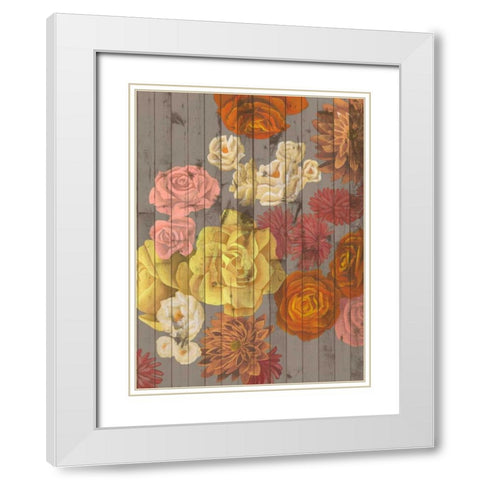 Danza del Sol II White Modern Wood Framed Art Print with Double Matting by Popp, Grace