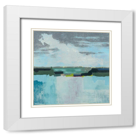 A Day at the Sea II White Modern Wood Framed Art Print with Double Matting by Popp, Grace