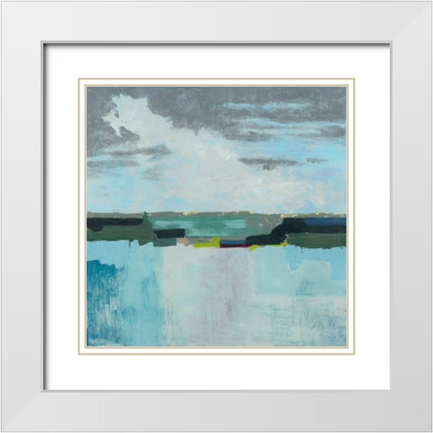 A Day at the Sea II White Modern Wood Framed Art Print with Double Matting by Popp, Grace