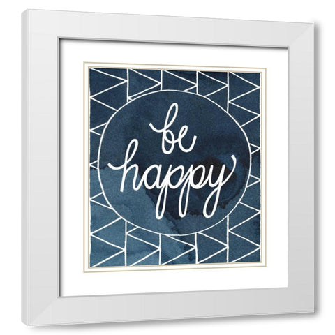 Inspired Watercolors I White Modern Wood Framed Art Print with Double Matting by Popp, Grace