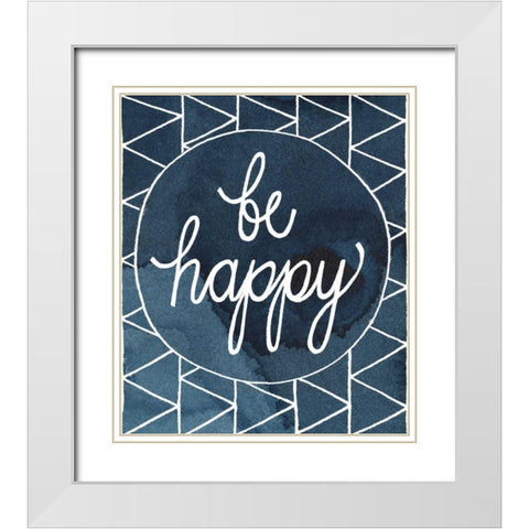 Inspired Watercolors I White Modern Wood Framed Art Print with Double Matting by Popp, Grace