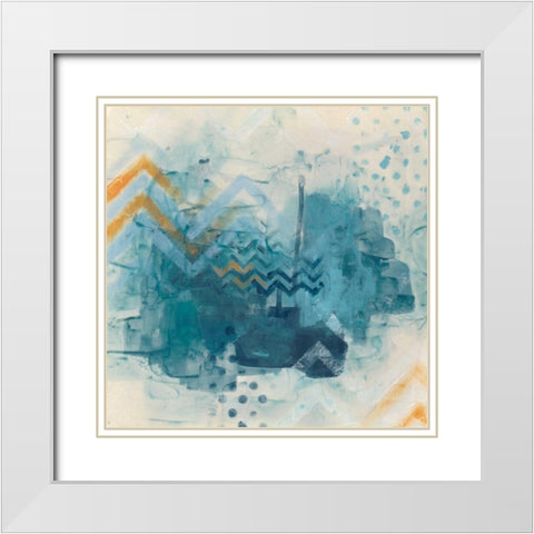 Watershed I White Modern Wood Framed Art Print with Double Matting by Vess, June Erica