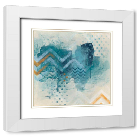 Watershed II White Modern Wood Framed Art Print with Double Matting by Vess, June Erica