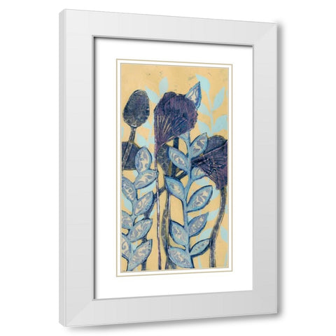 Chromatic Floral Mix I White Modern Wood Framed Art Print with Double Matting by Popp, Grace