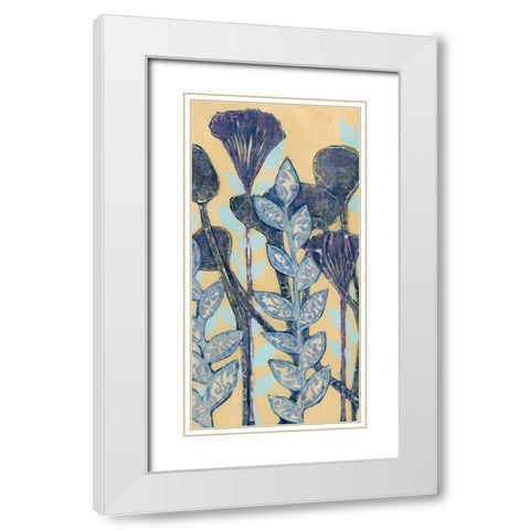 Chromatic Floral Mix II White Modern Wood Framed Art Print with Double Matting by Popp, Grace