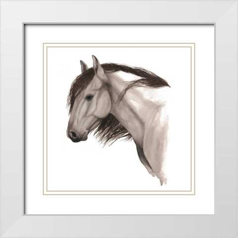 Wild Horse II White Modern Wood Framed Art Print with Double Matting by Popp, Grace