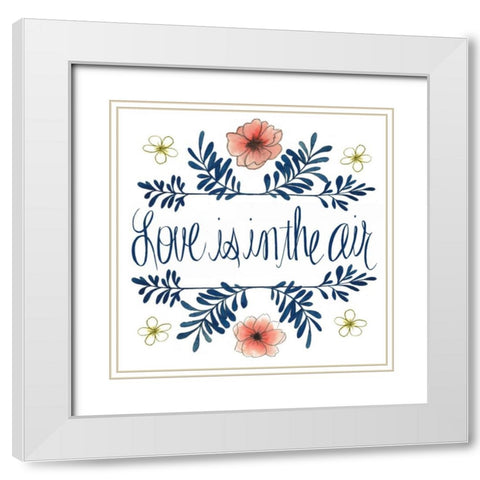 Flowers by Grace I White Modern Wood Framed Art Print with Double Matting by Popp, Grace