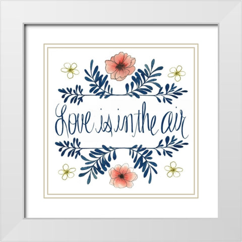 Flowers by Grace I White Modern Wood Framed Art Print with Double Matting by Popp, Grace