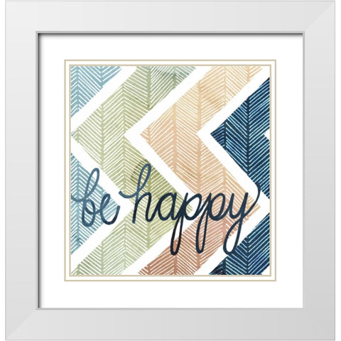 Arrow Typography II White Modern Wood Framed Art Print with Double Matting by Popp, Grace