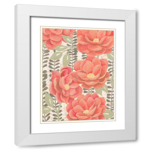 Summer Gardens I White Modern Wood Framed Art Print with Double Matting by Popp, Grace