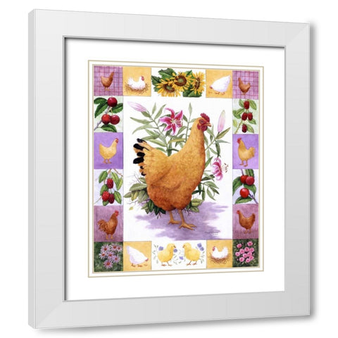 Jack and Jill II White Modern Wood Framed Art Print with Double Matting by Matcham, Marcia