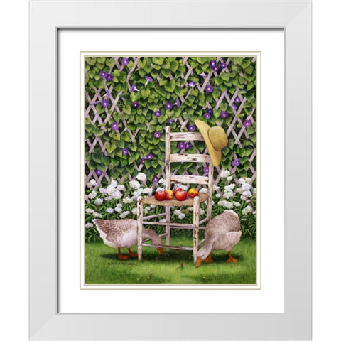 Morning Patrol II White Modern Wood Framed Art Print with Double Matting by Matcham, Marcia