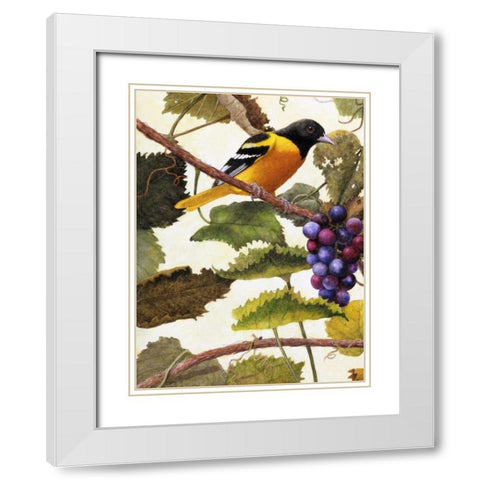 Golden Glow I White Modern Wood Framed Art Print with Double Matting by Matcham, Marcia