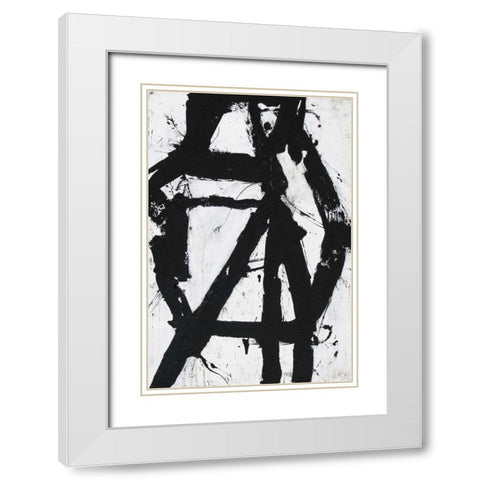 Ace of Spades I White Modern Wood Framed Art Print with Double Matting by Ashley, Erin