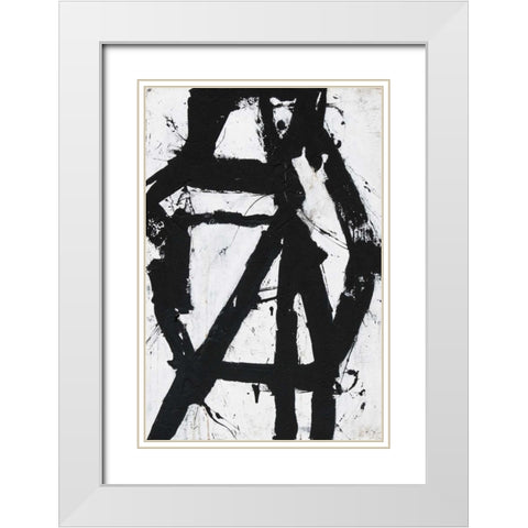 Ace of Spades I White Modern Wood Framed Art Print with Double Matting by Ashley, Erin