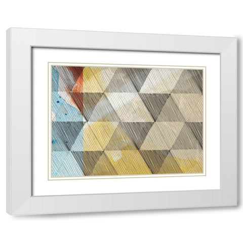 Geo Now Sketch I White Modern Wood Framed Art Print with Double Matting by Jasper, Sisa