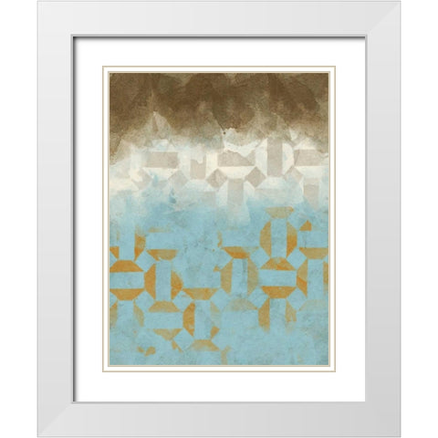 Shifting Sky I White Modern Wood Framed Art Print with Double Matting by Saunders, Alonzo
