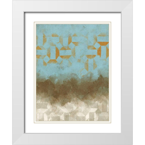 Shifting Sky II White Modern Wood Framed Art Print with Double Matting by Saunders, Alonzo