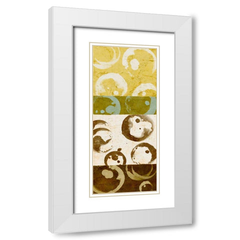 Stained Goodness I White Modern Wood Framed Art Print with Double Matting by Saunders, Alonzo