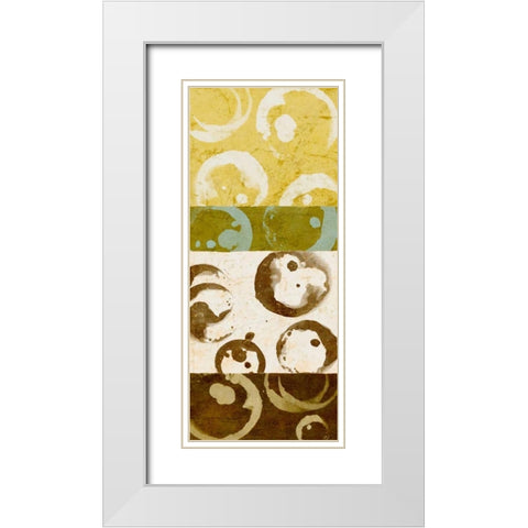 Stained Goodness I White Modern Wood Framed Art Print with Double Matting by Saunders, Alonzo