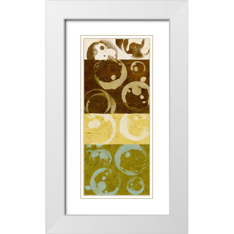 Stained Goodness II White Modern Wood Framed Art Print with Double Matting by Saunders, Alonzo