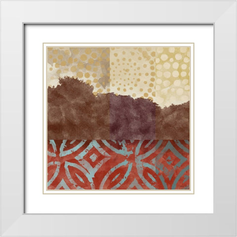 Treeline Dream I White Modern Wood Framed Art Print with Double Matting by Saunders, Alonzo