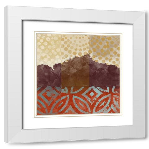 Treeline Dream II White Modern Wood Framed Art Print with Double Matting by Saunders, Alonzo